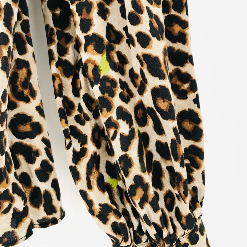 Veronica Beard Leopard Print Blouse - image 6